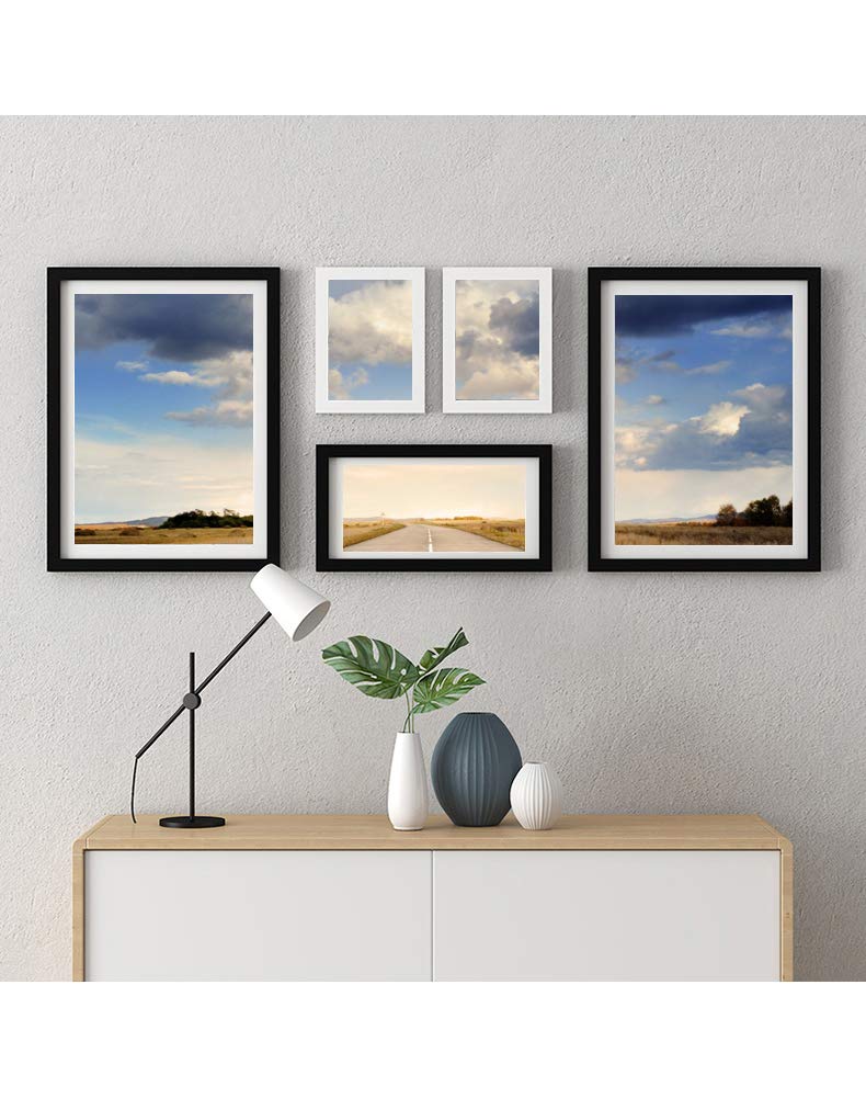 KAOIKO 16x20inch Picture Frame Solid Wood (2 Pack) Display Pictures 12x16 with Mat or 16x20 Wall Mounting Photo Frame Black(2 pcs)â€¦ - Image 3